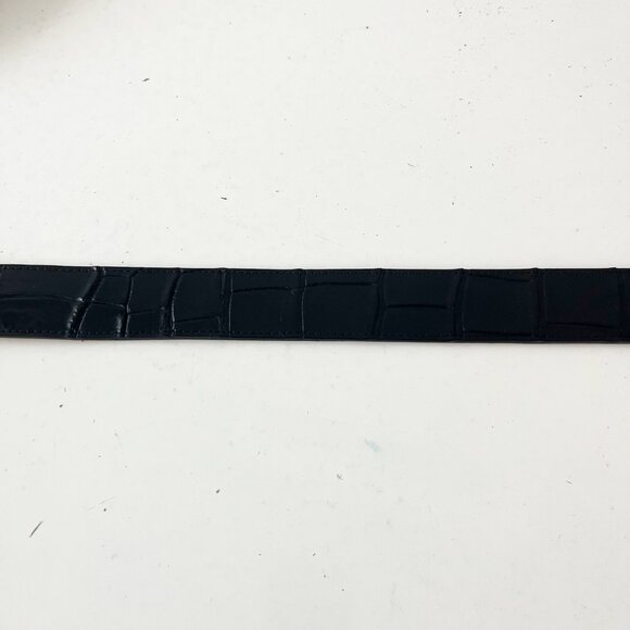 Rod Patrick Boots Mens Western Belt 1.5 in Taper 34 Genuine Black Caiman Leather - Picture 4 of 11